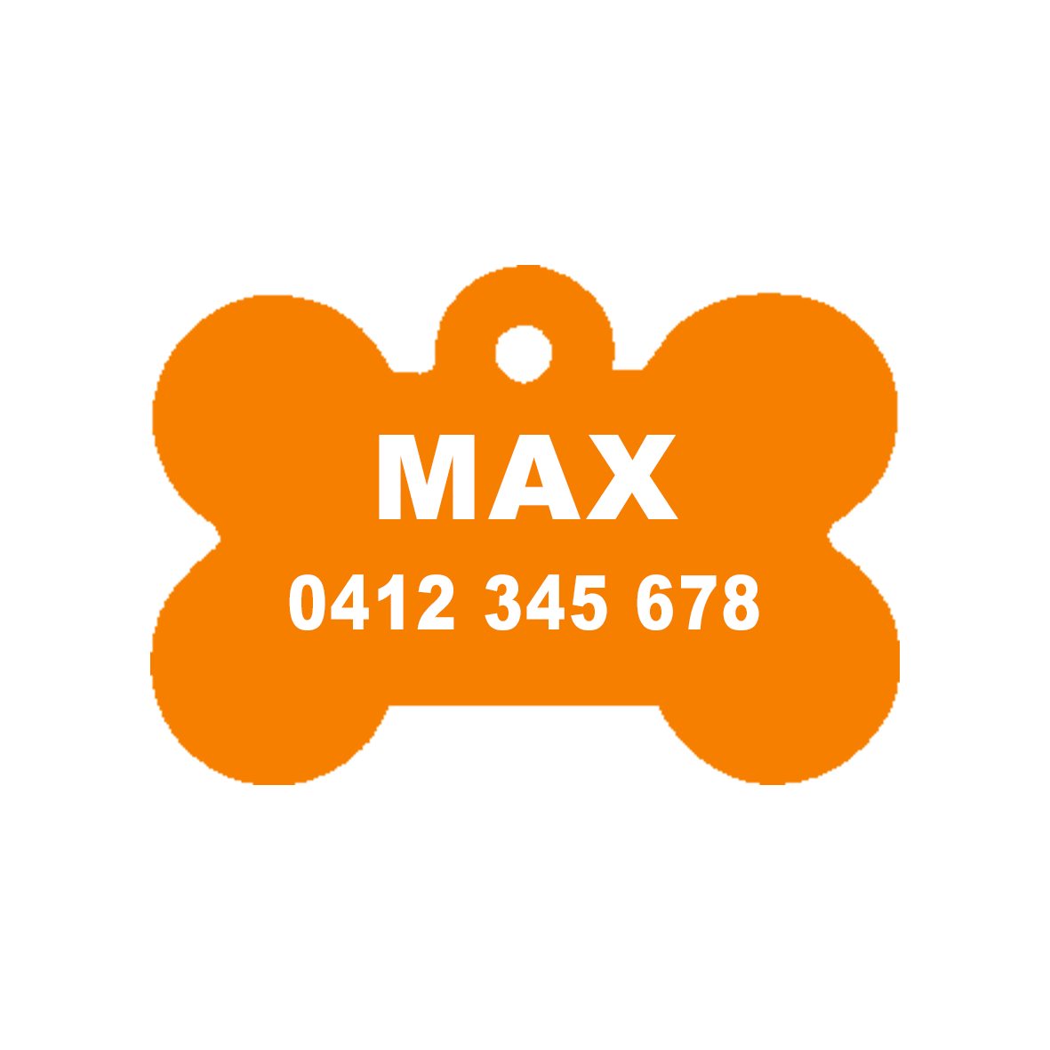 Tangerine Pop Dog ID Tag