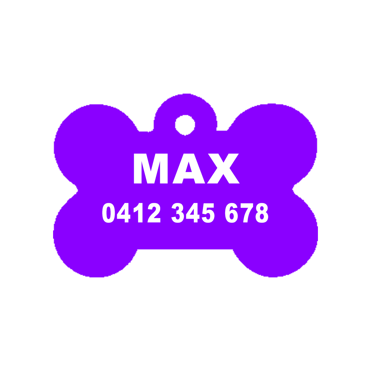 Ultra Violet Dog ID Tag