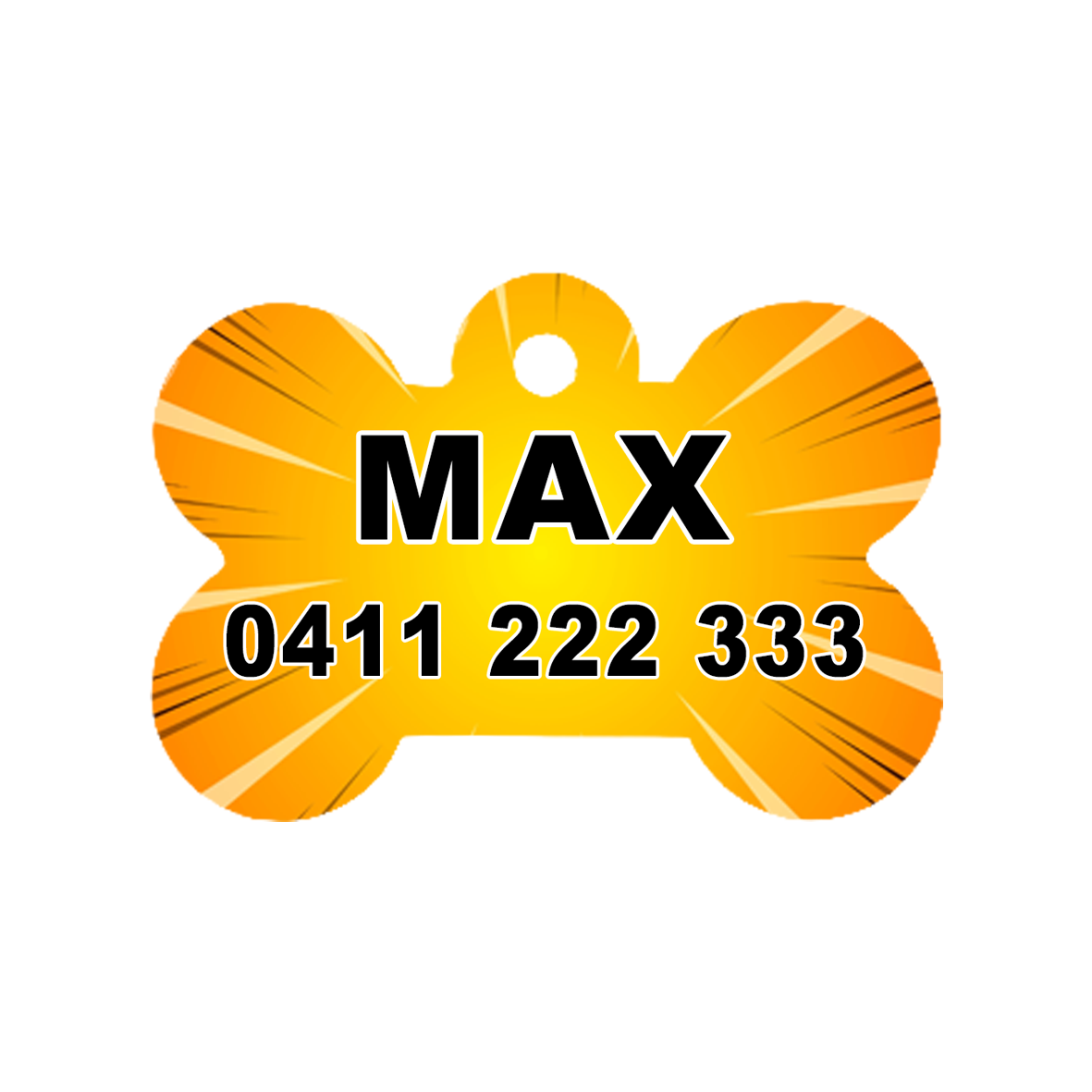 Star Bust Dog ID Tag