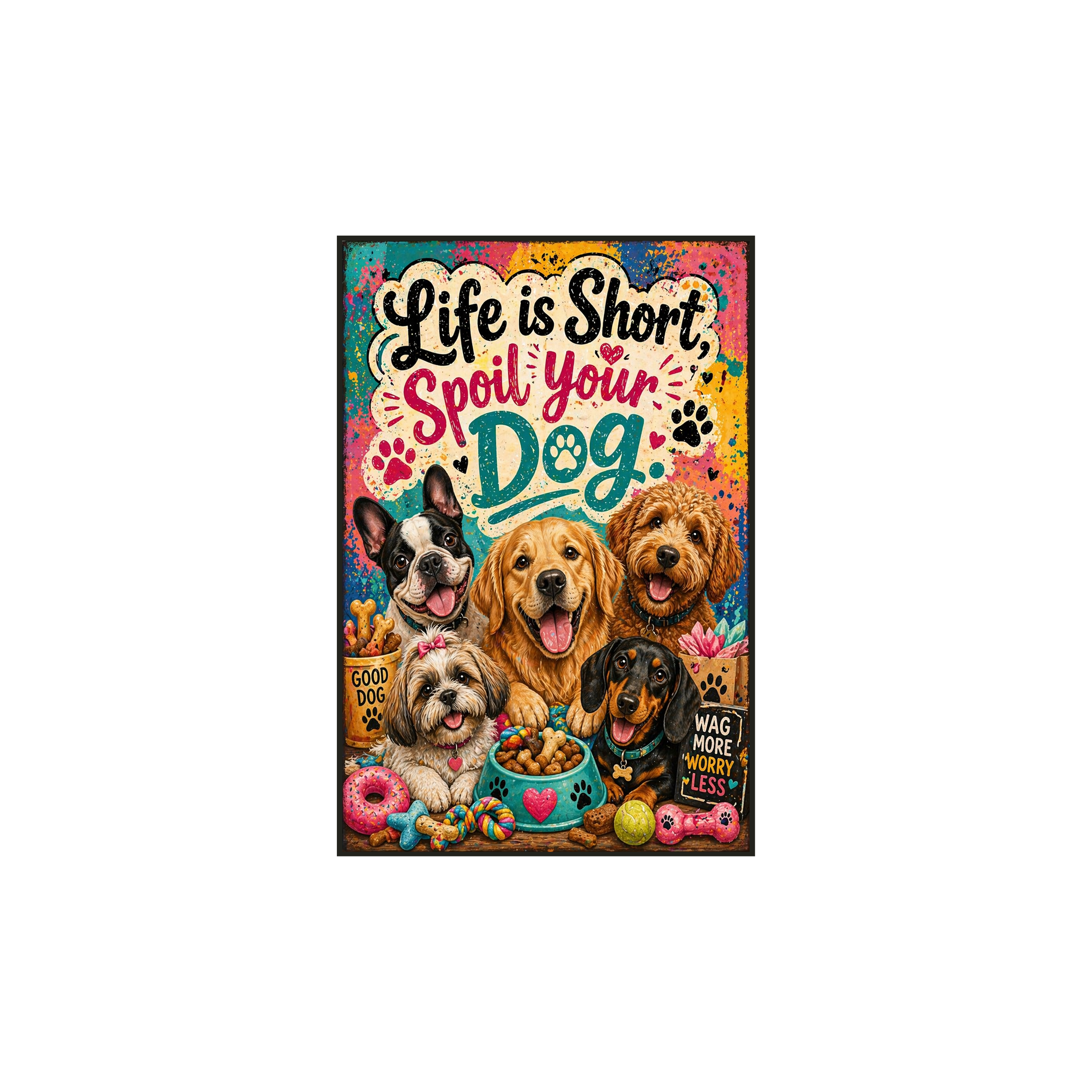 A4 Sign Welcome, Life is Short, Spoil your Dog.png