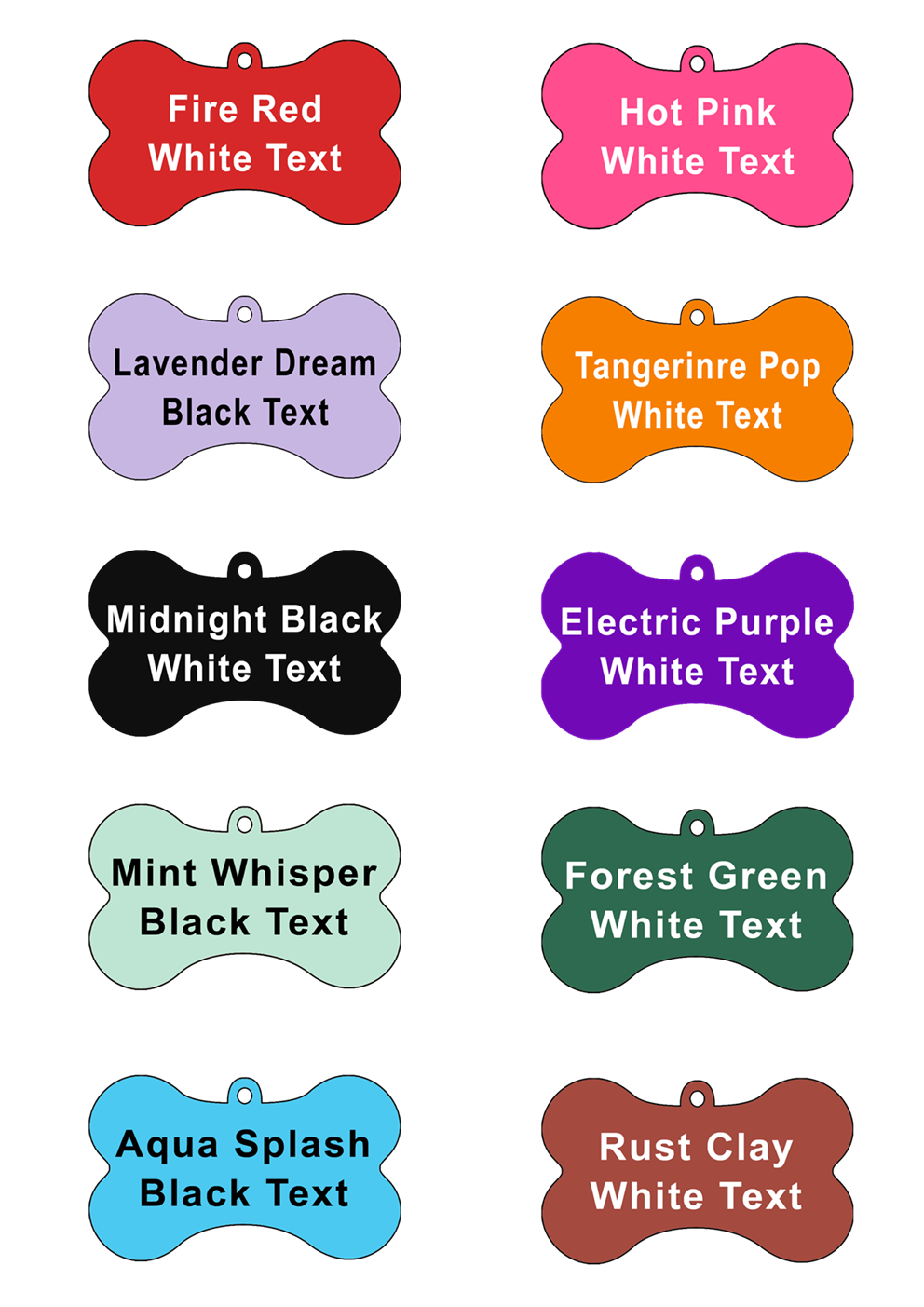 Double Sided Pet Tag