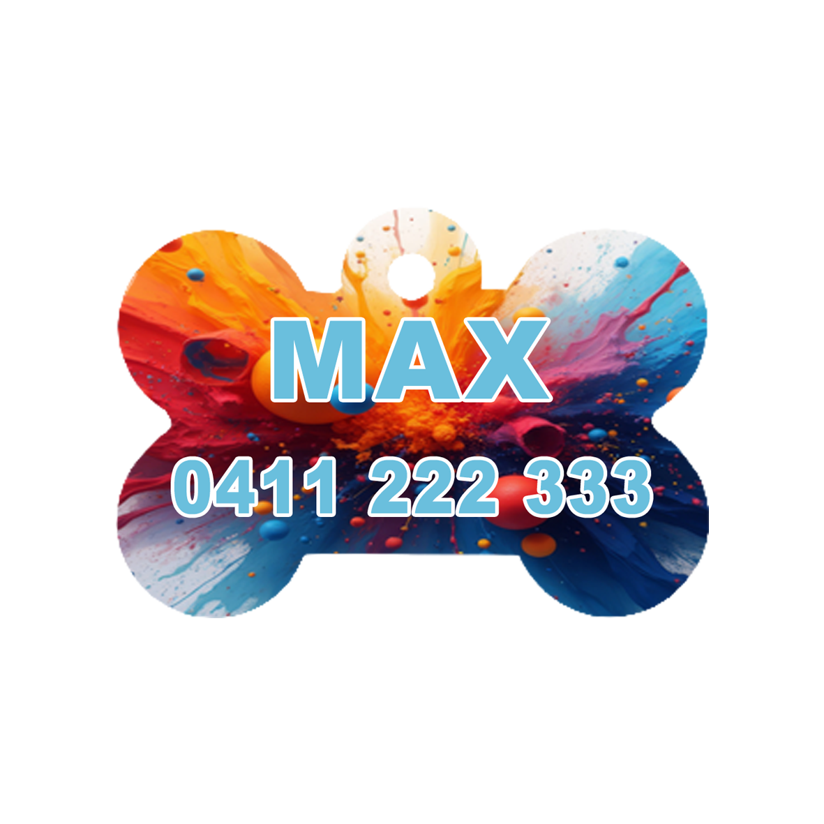 Colour Pop Dog ID Tag