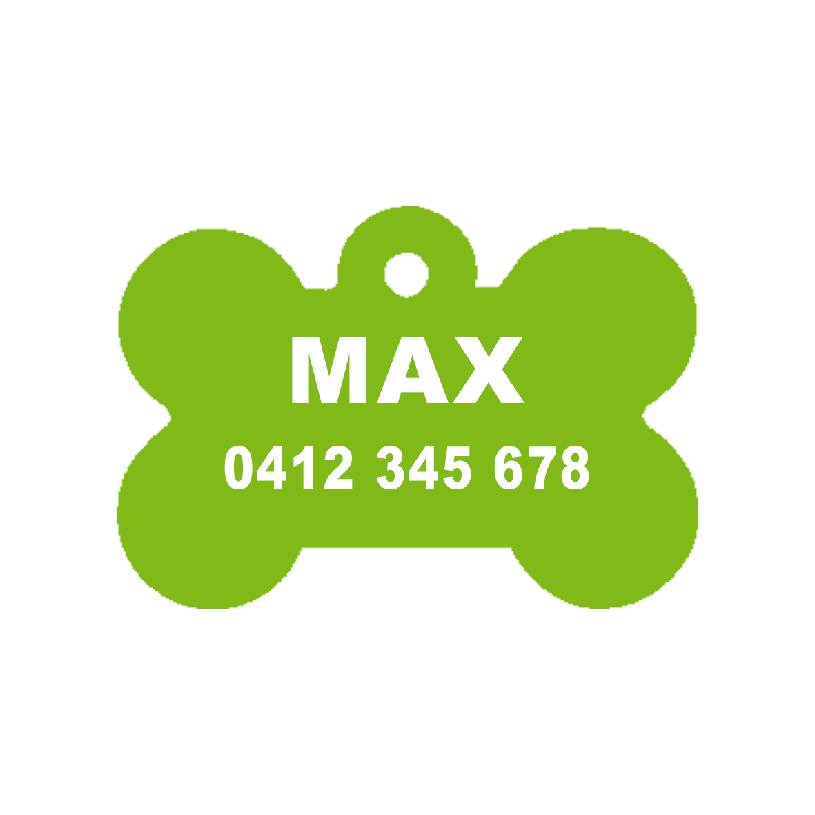 Lime Zest Dog ID Tag