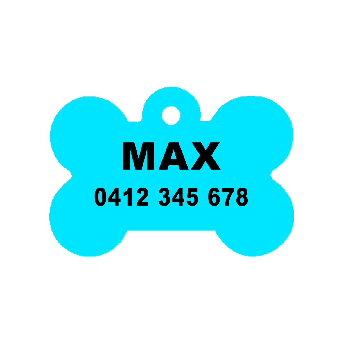 Laser Blue Dog ID Tag