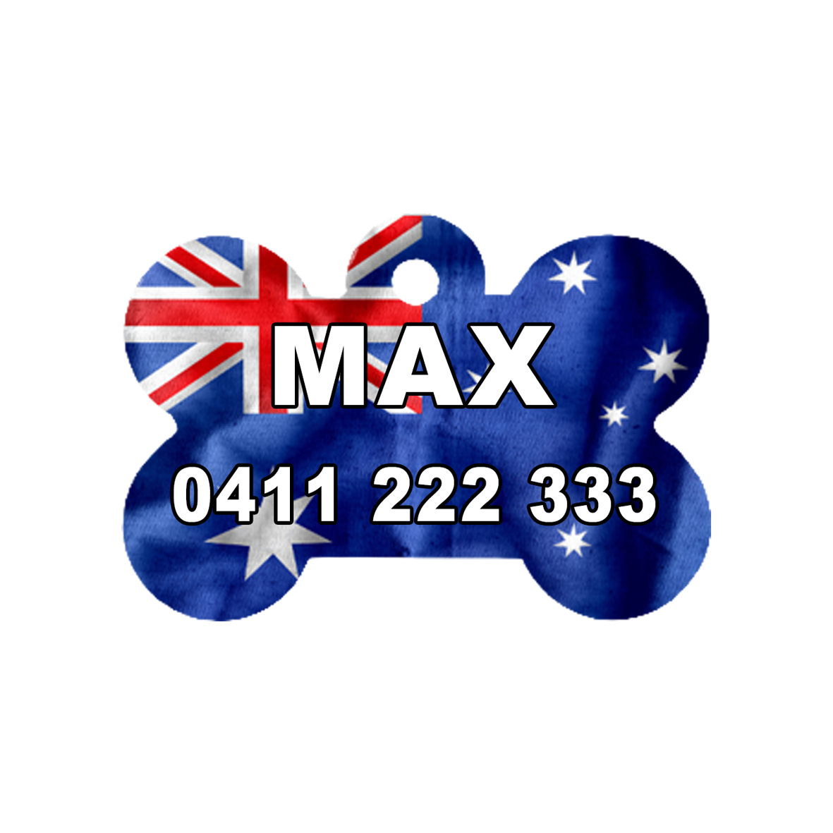 Australian Flag Dog ID Tag