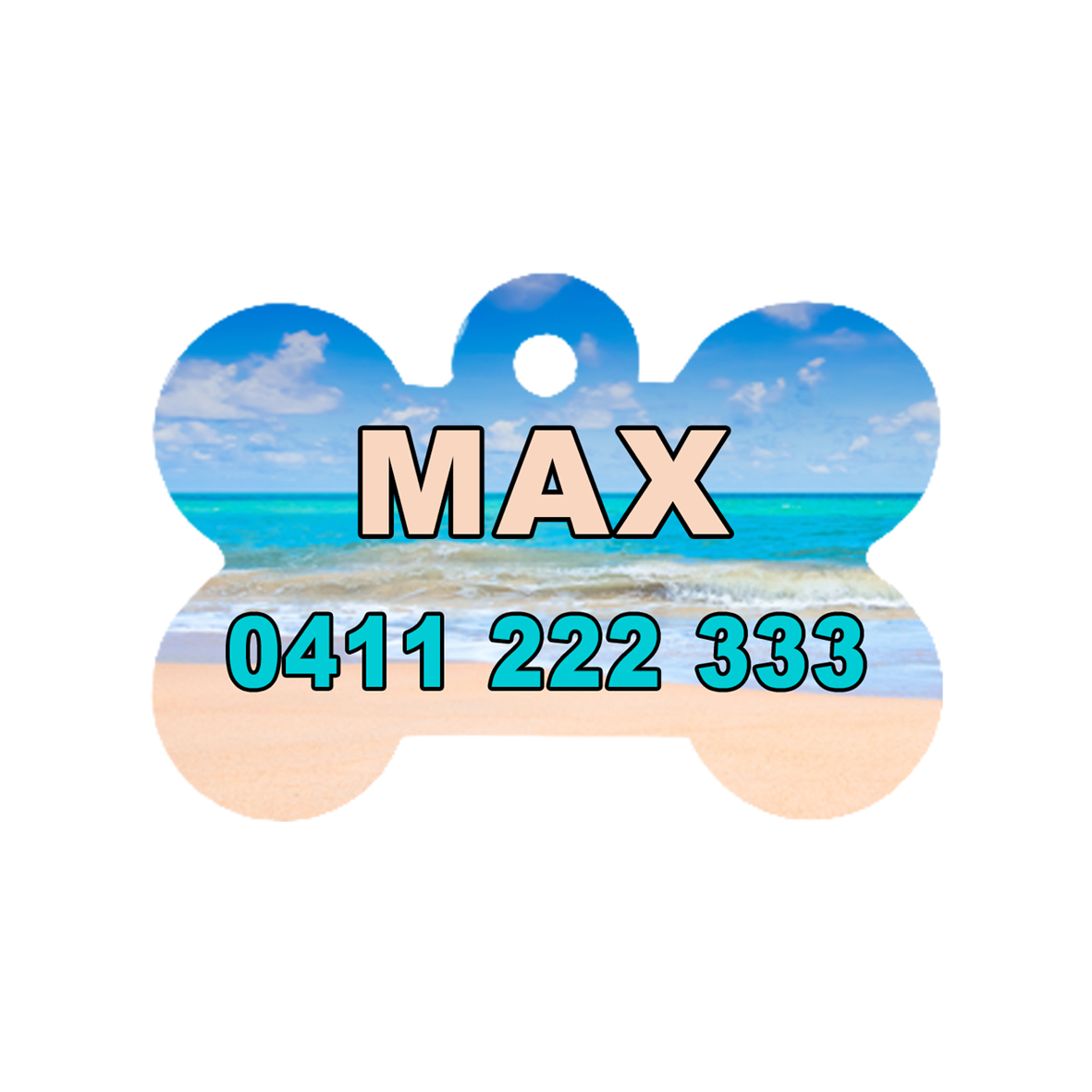 Beachside Dog ID Tag