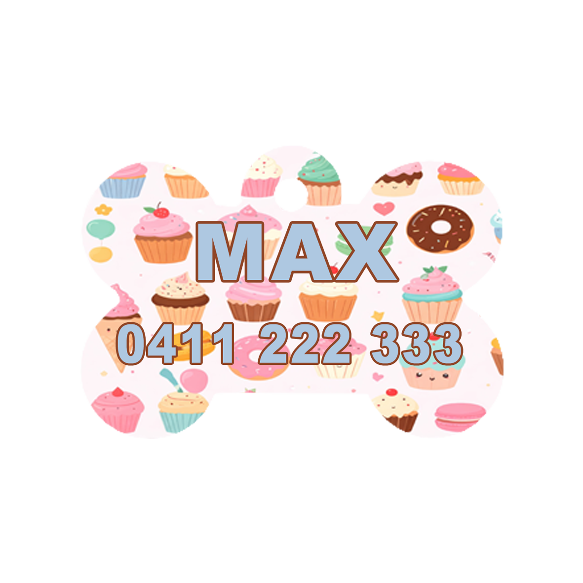 Cupcakes Dog ID Tag