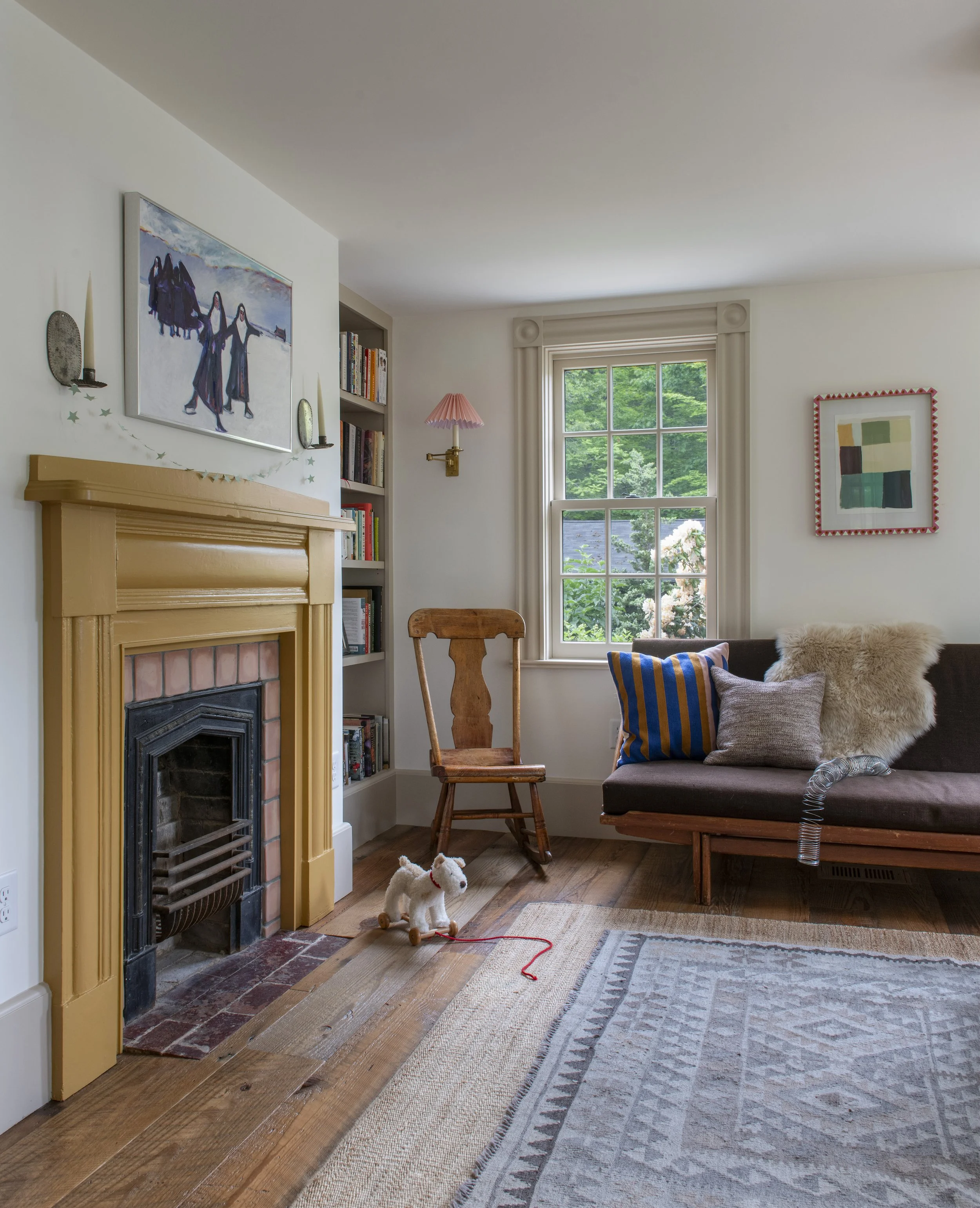 Repointed Original Fireplace in Antique House