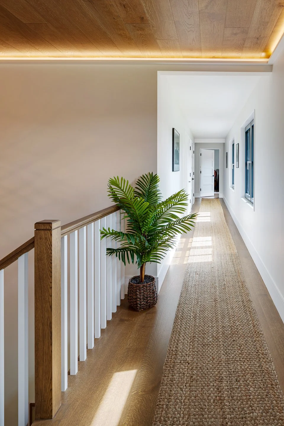 Best general contractor, home builder, and home remodeler on the Northshore in Andover, Massachusetts (MA), developed this modern hallway.