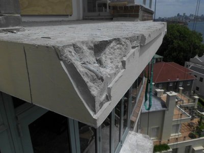 Progress shot of slab breakout