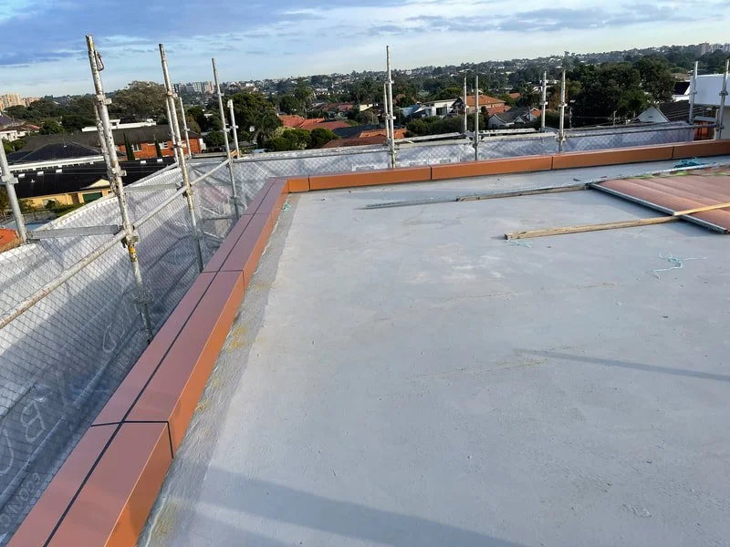 Rooftop during remediation works