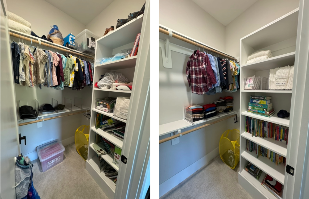 Kid's Bedroom Closet Organization