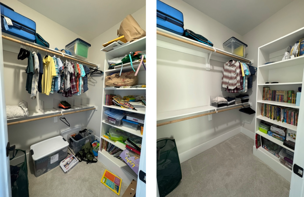 Kid's Bedroom Closet Organization