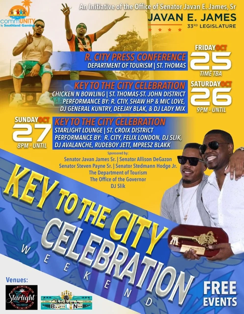 R. City Key to the City Celebration Weekend 