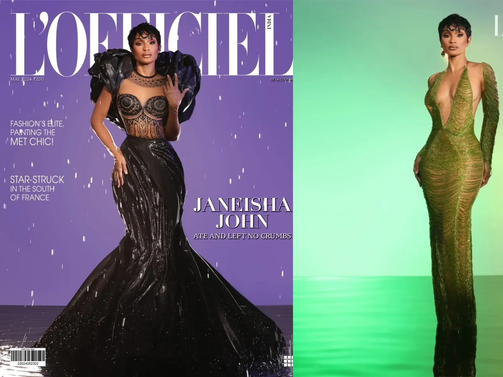 Janeisha John Radiates on the cover of L'Officiel India