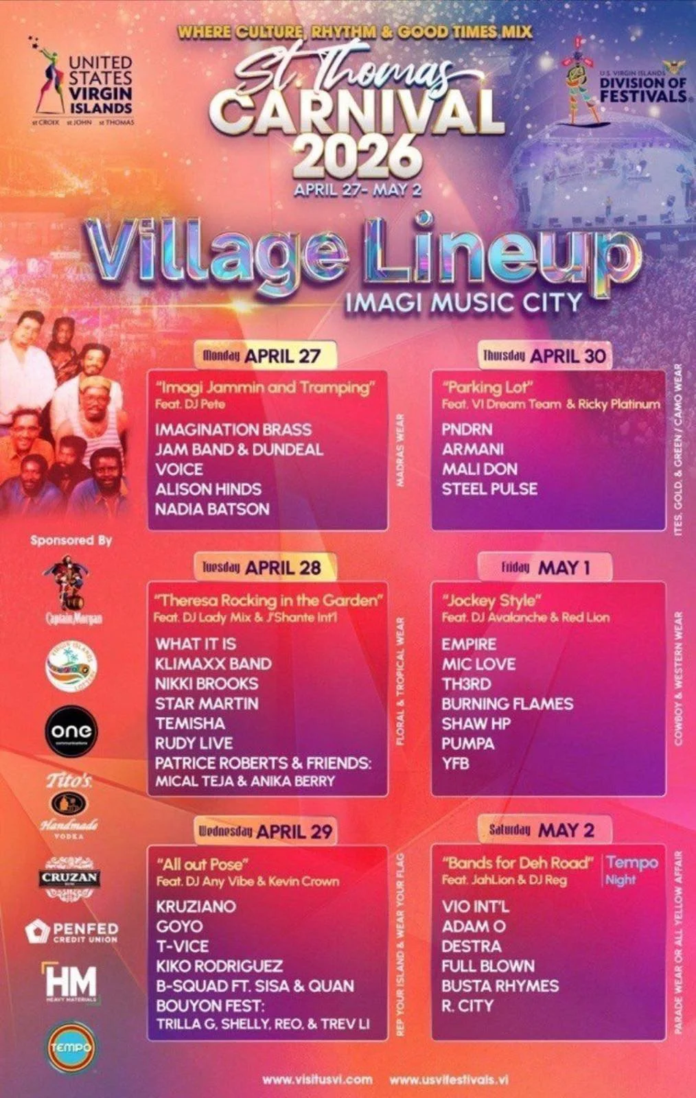 St. Thomas Carnival 2026