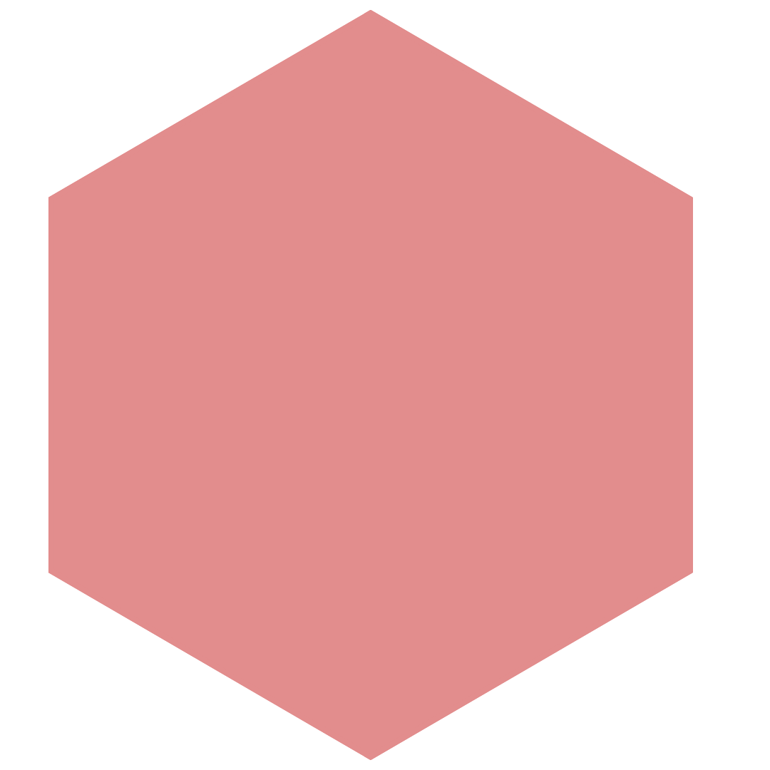 Pink hexagon shape.