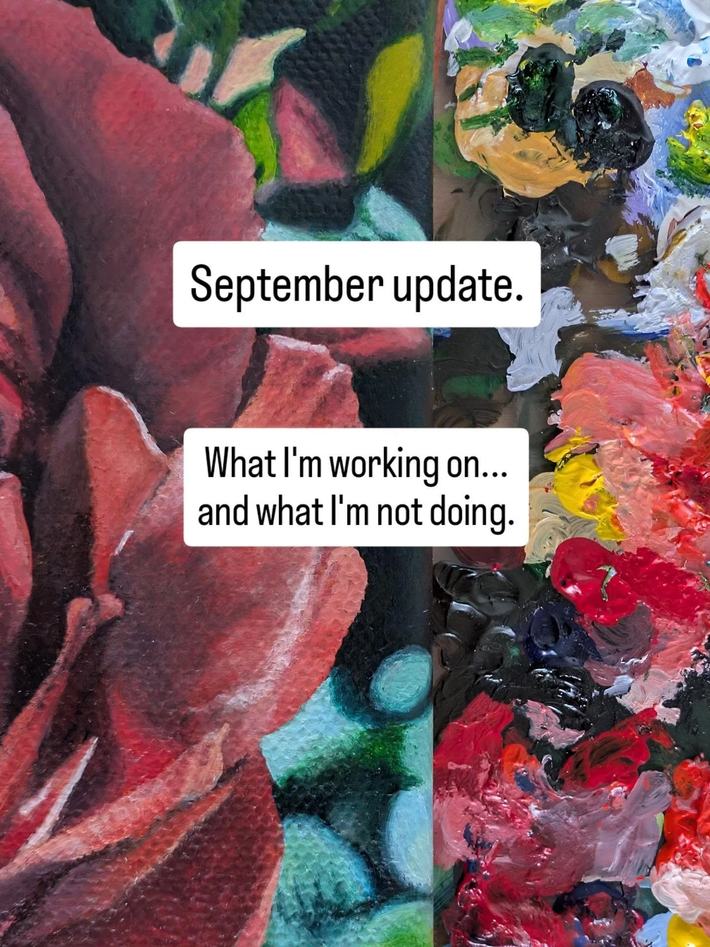 September is very much a paint-as-many-paintings-as-I-can month, as I prepare for @thegreatfeastofficial where I'll be exhibiting a new collection "Abundance" with the purpose of making original artwork more accessible. This is a one-off op