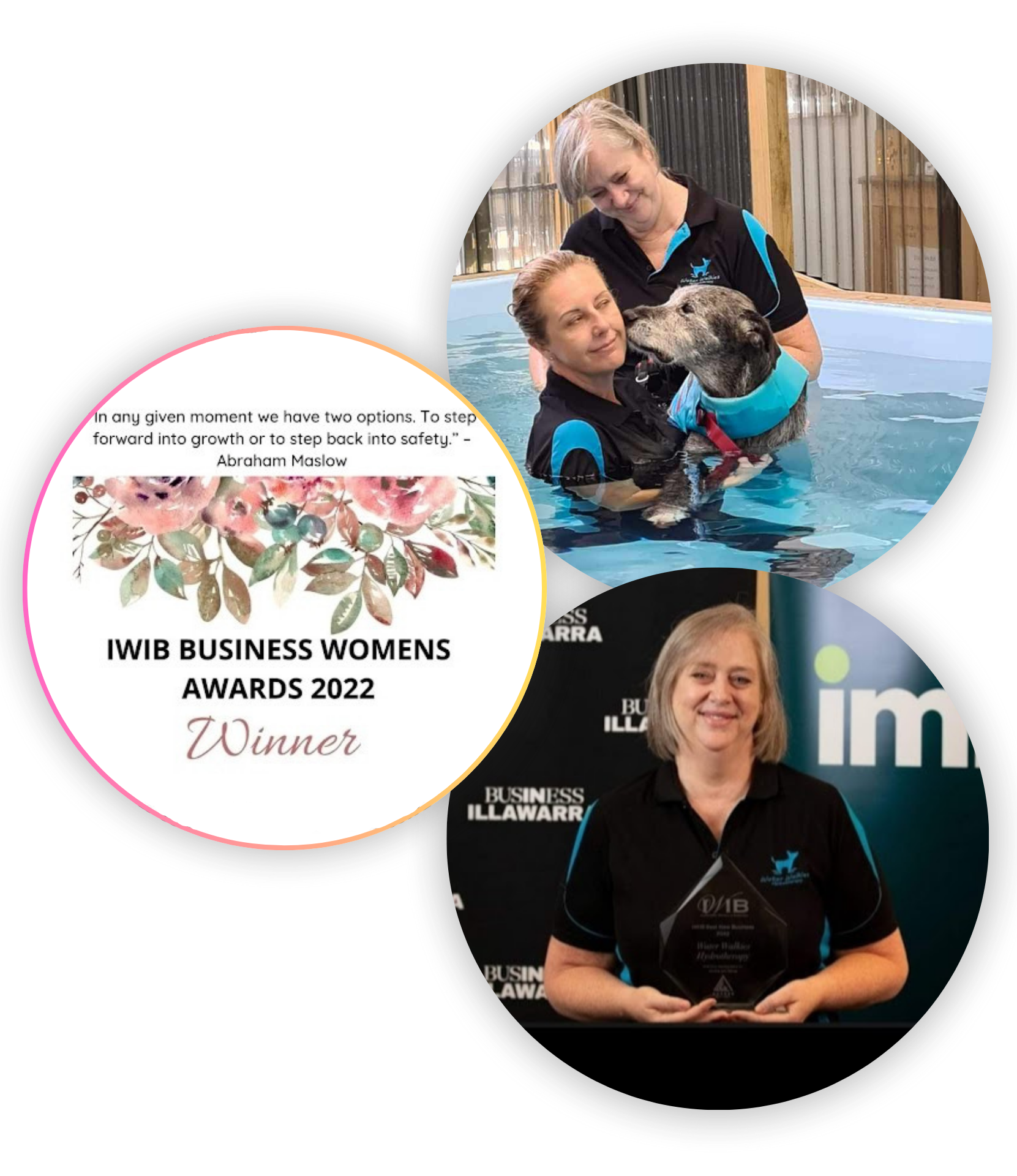 Water Walkies Owners, Catherine and Allison were IWIB business womans award winners in 2022. A great achievment for womans business in wollongong