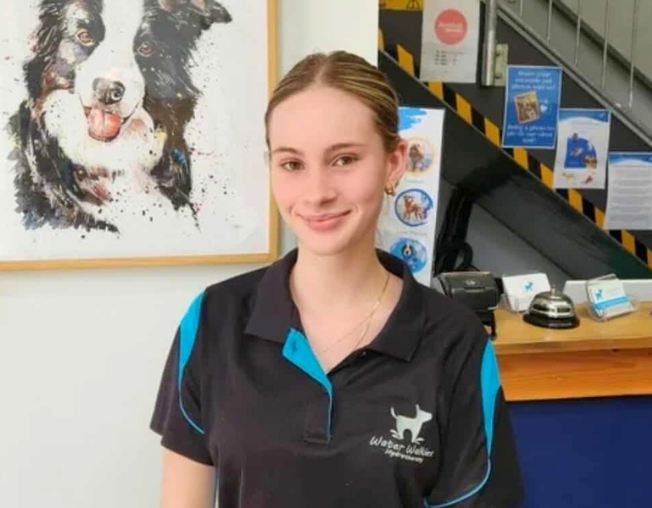 water walkies staff miranda, canine hydrotherapist