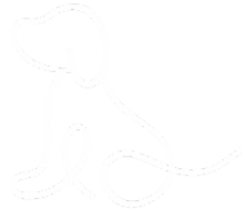 white line drawing of a dog sitting facing the left. Transparent background.
Line drawing of a sitting dog