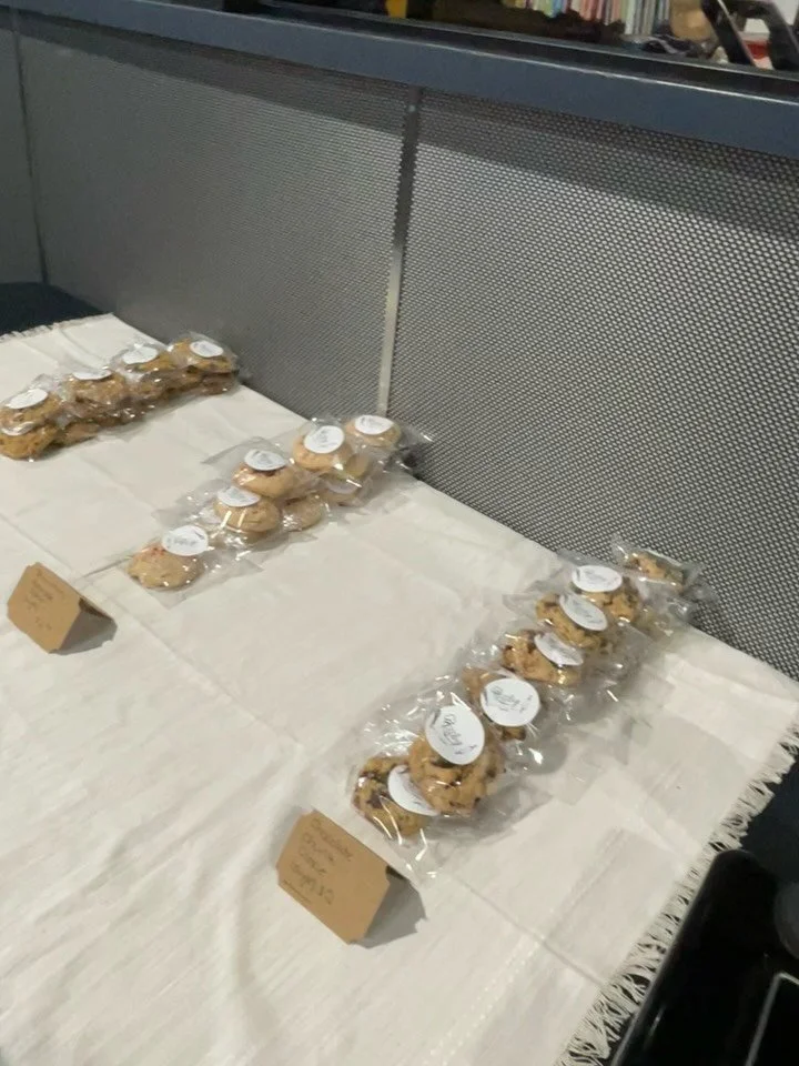 Today&rsquo;s dessert line up at the Crofton bowling alley! #bakery #baker #baking #cookies #maryland #smallbusiness #shopsmall #blackowned #chocolate #dessert