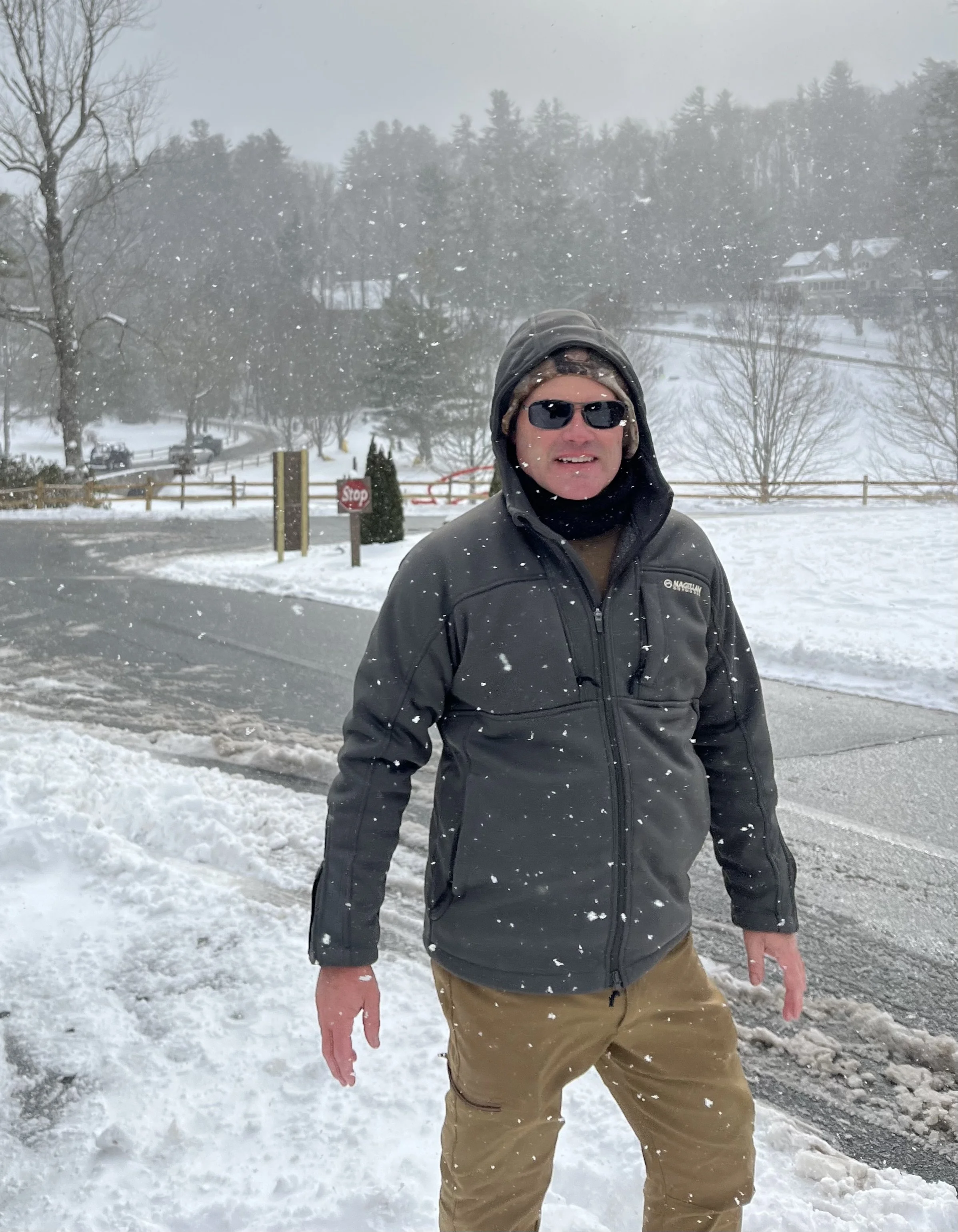 Jeremy Whitworth Mooresville standing outside on a cold winter day