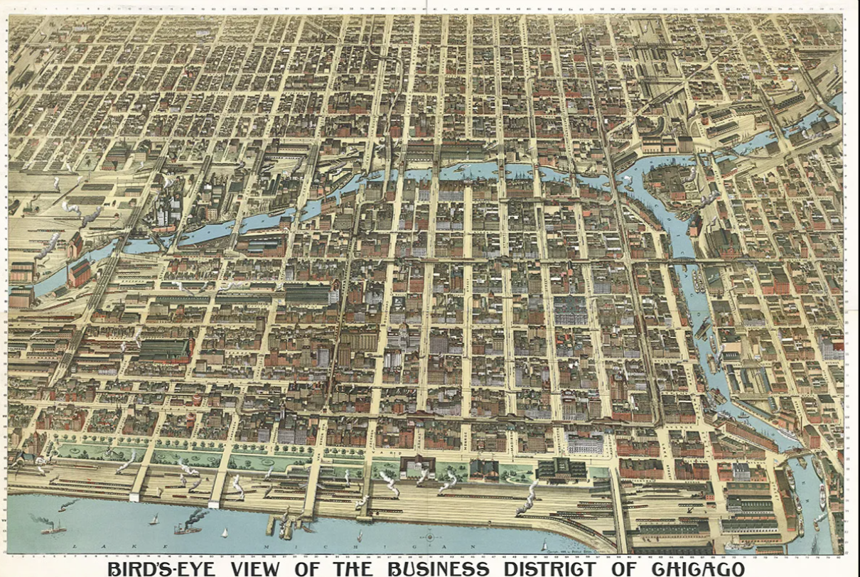 1898 Birdseye View of Chicago Business District.png