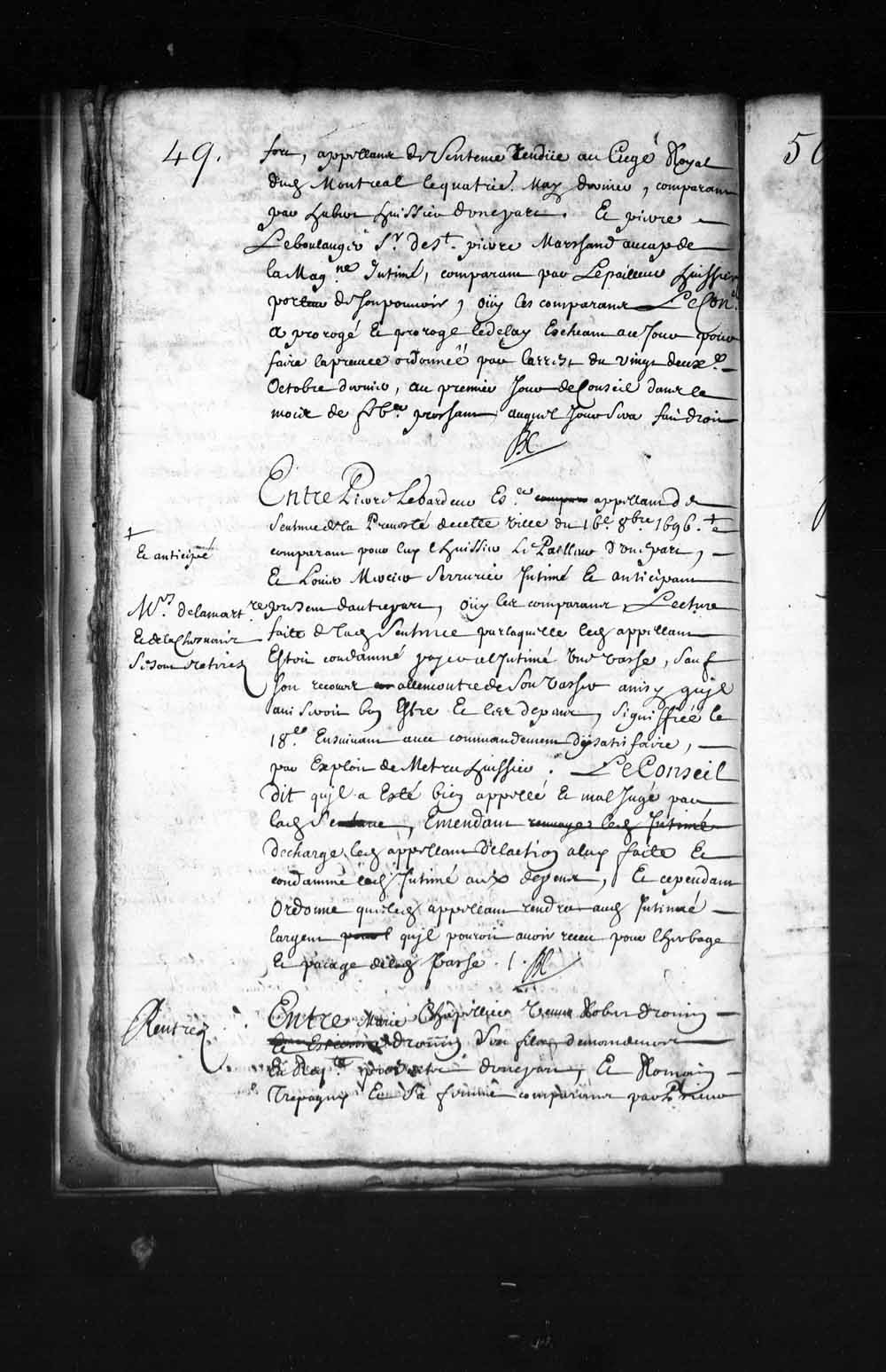Handwritten Sovereign Council Page 