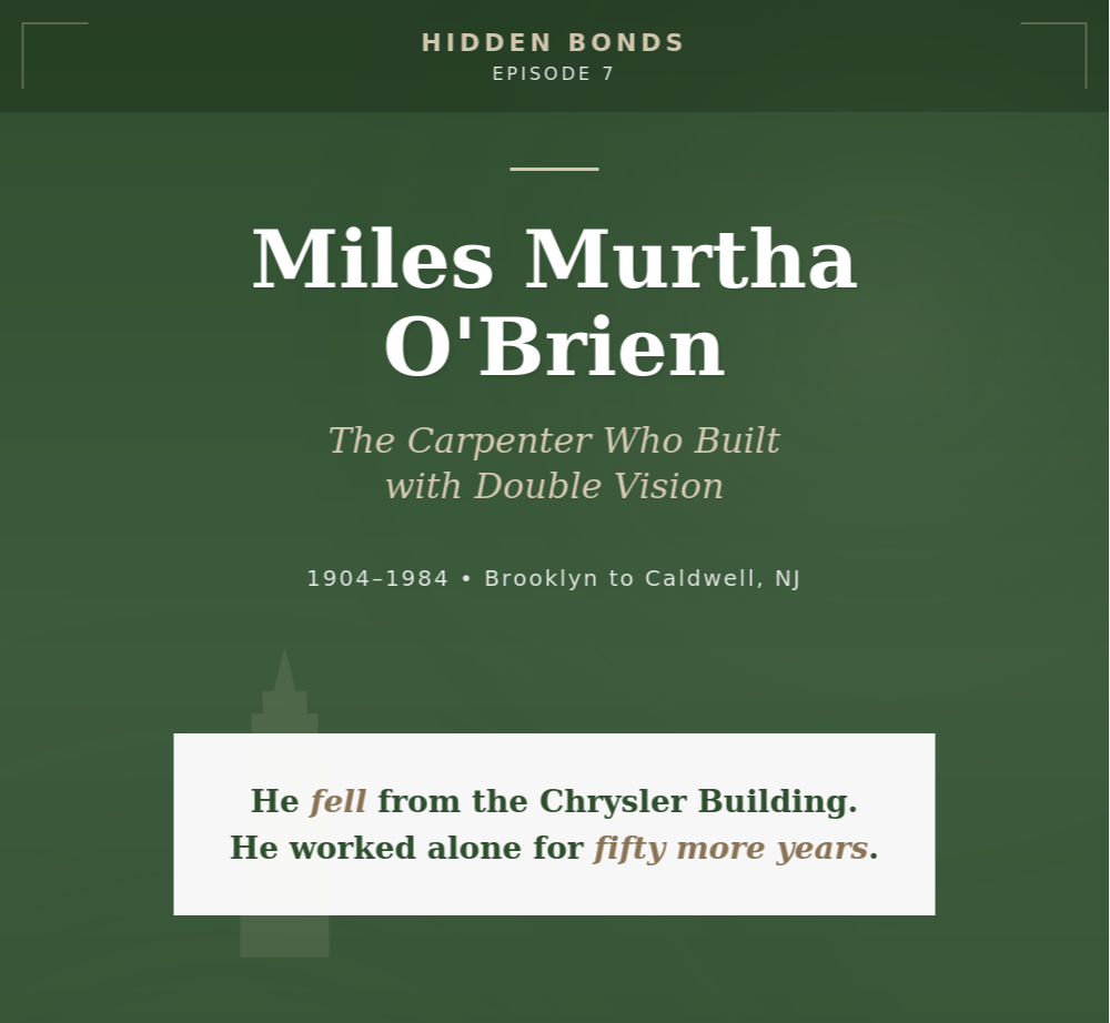 Hidden Bonds: The Carpenter Who Built with Double Vision