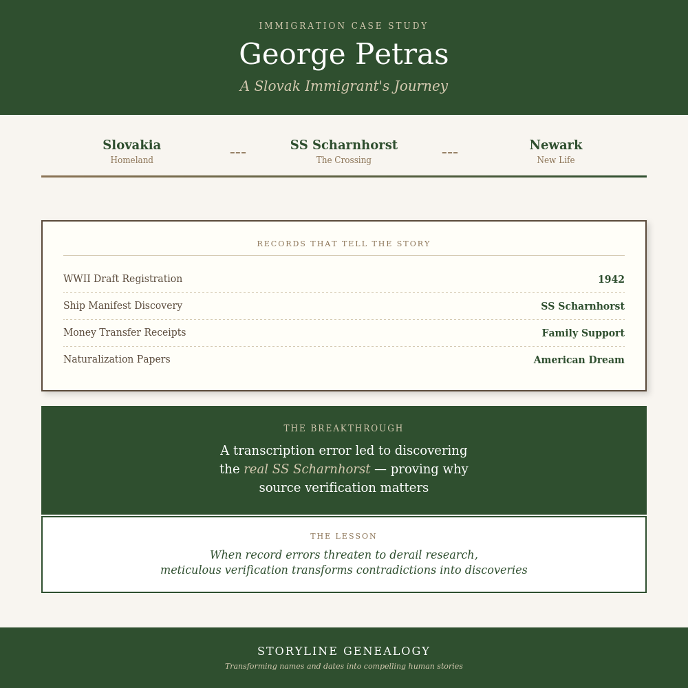 George Petras: A Slovak Immigrant's Journey