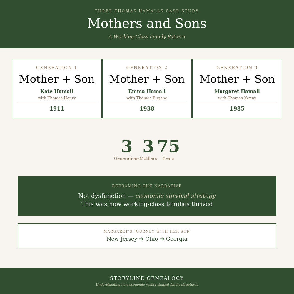 Mothers and Sons: A Working-Class Family Pattern