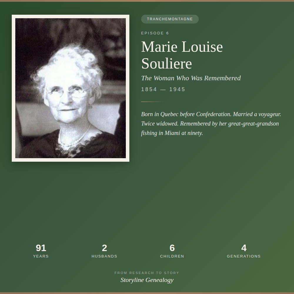 Tranchemontagne: Marie Louise Souliere