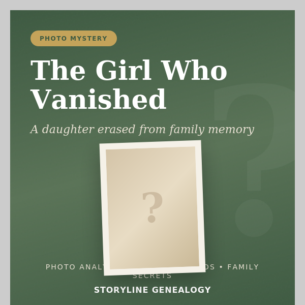 Guilbault-Soulier Family Photo Mystery