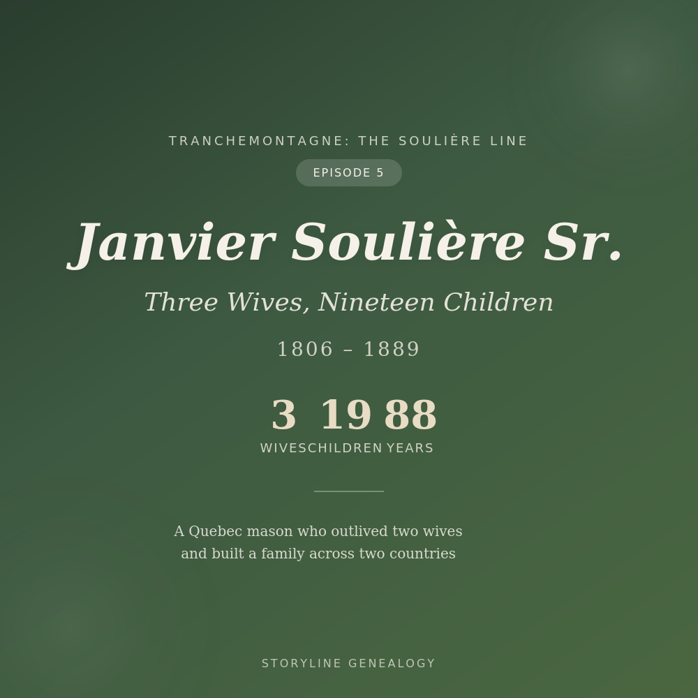 Tranchemontagne: Janvier Soulière Sr.