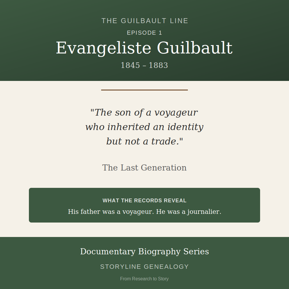 The Guilbault Line: Evangeliste Guilbault