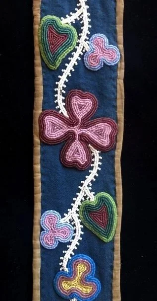 19th century Great Lakes bandolier bag strap