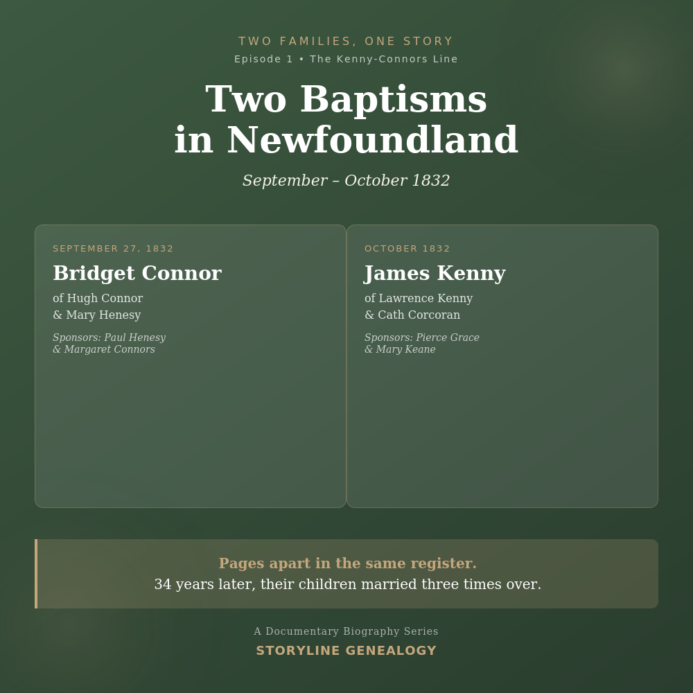 Two Families, One Story: Two Baptisms in Newfoundland