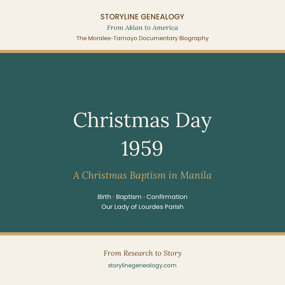From Aklan to America: Christmas Day, 1959
