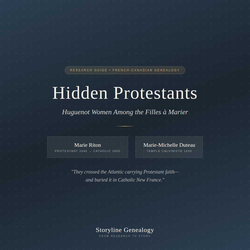 Hidden Protestants: Huguenot Women Among the Filles à Marier