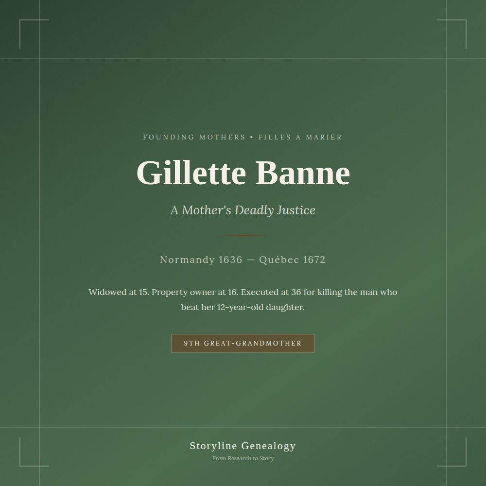 Gillette Banne: A Fille à Marier in New France