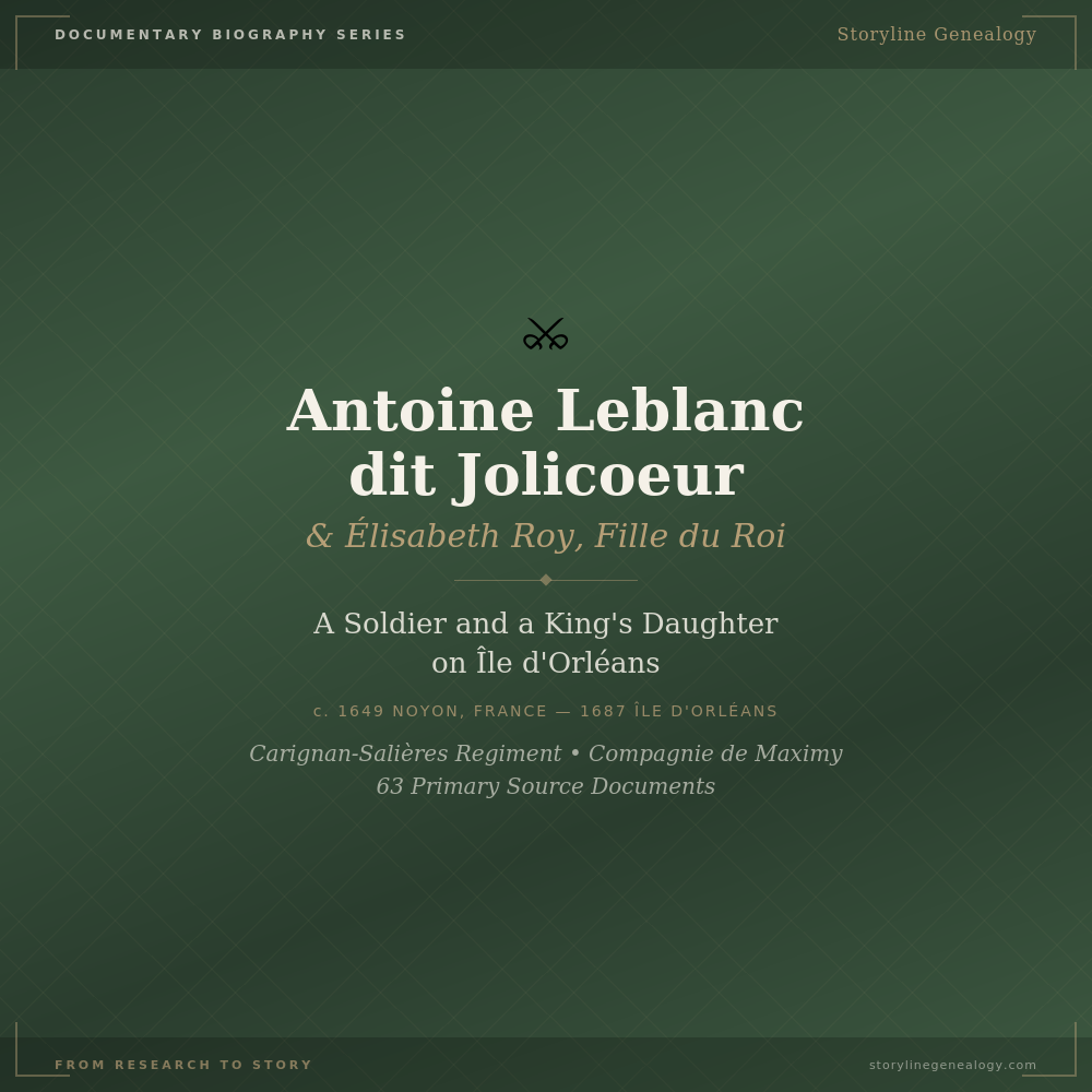 Antoine Leblanc dit Jolicoeur &amp; Elisabeth Roy