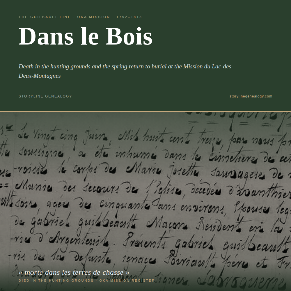 Dans le Bois: Death in the Hunting Grounds 