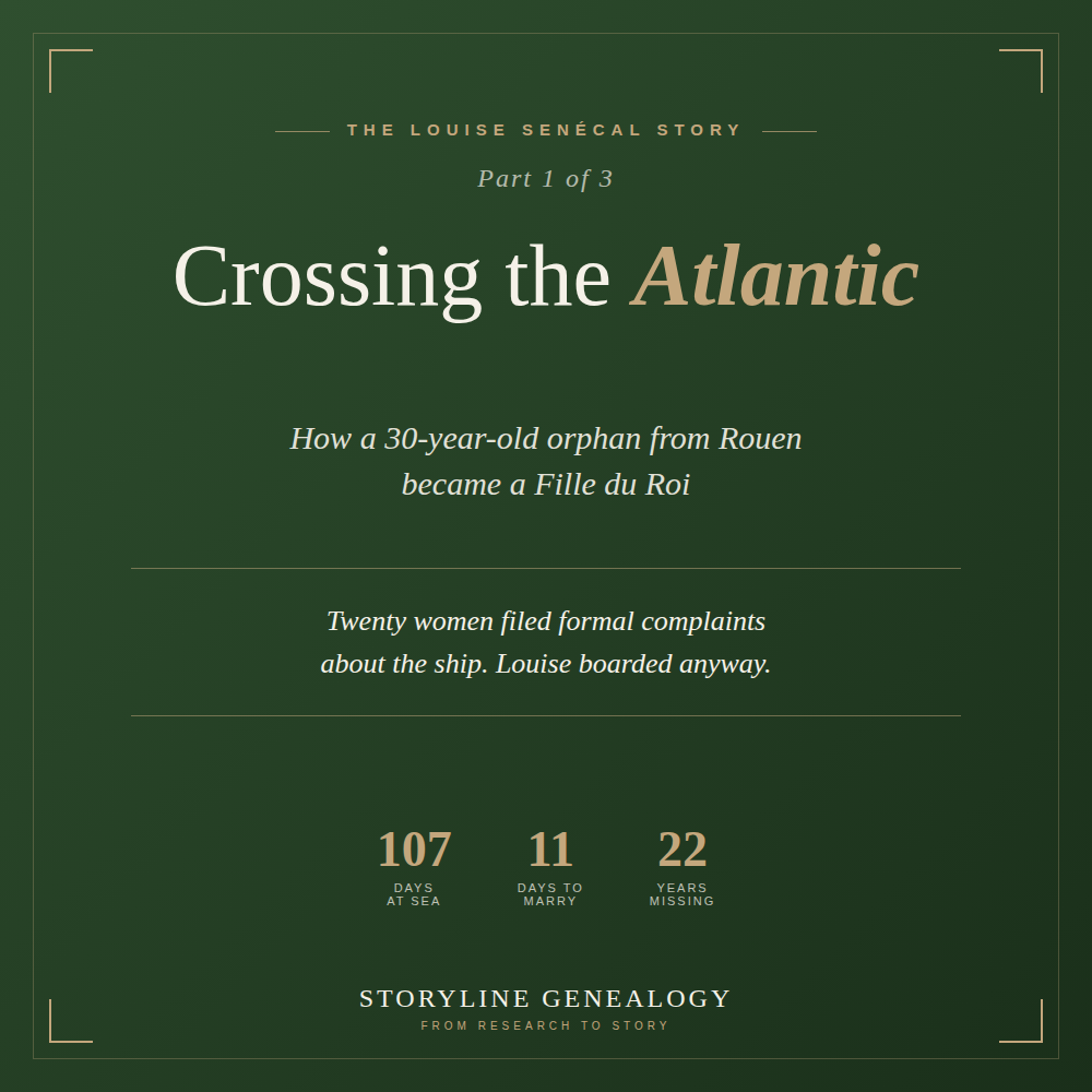 Crossing the Atlantic: How Louise Senécal Became a Fille du Roi