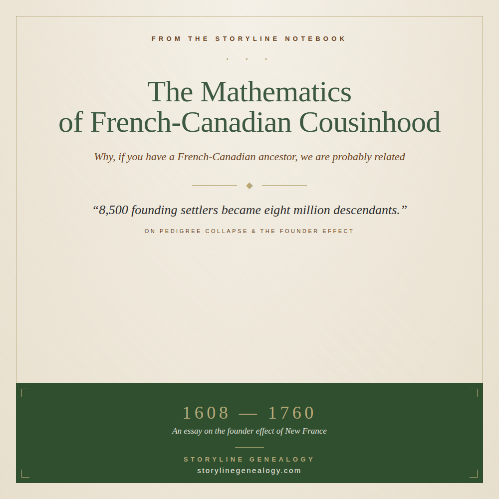 The Mathematics of French-Canadian Cousinhood