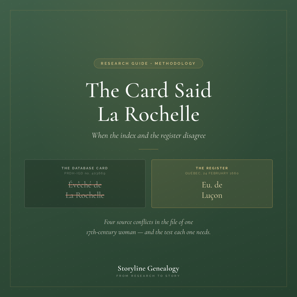The Card Said La Rochelle