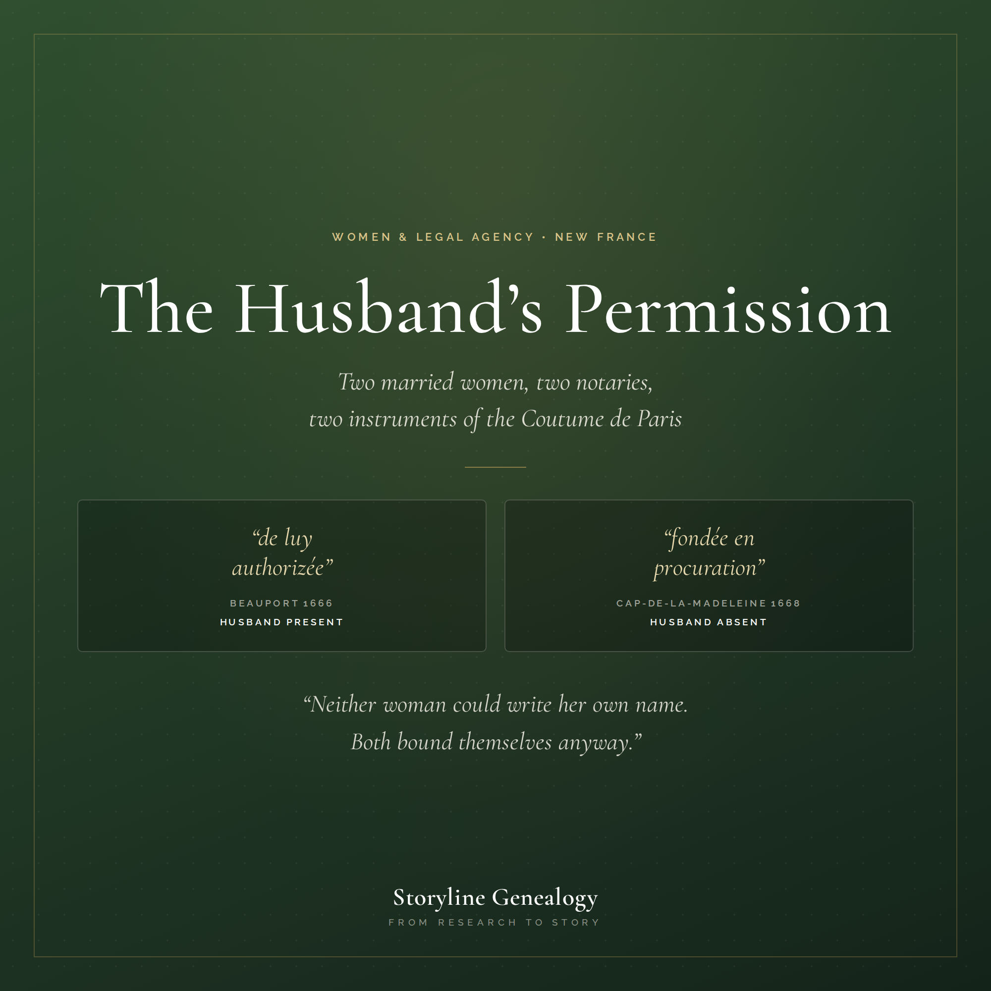 The Husband’s Permission