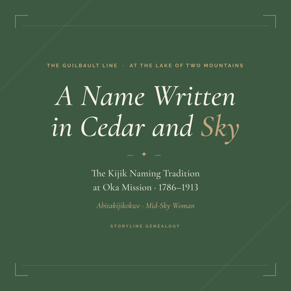 A Name Written in Cedar and Sky