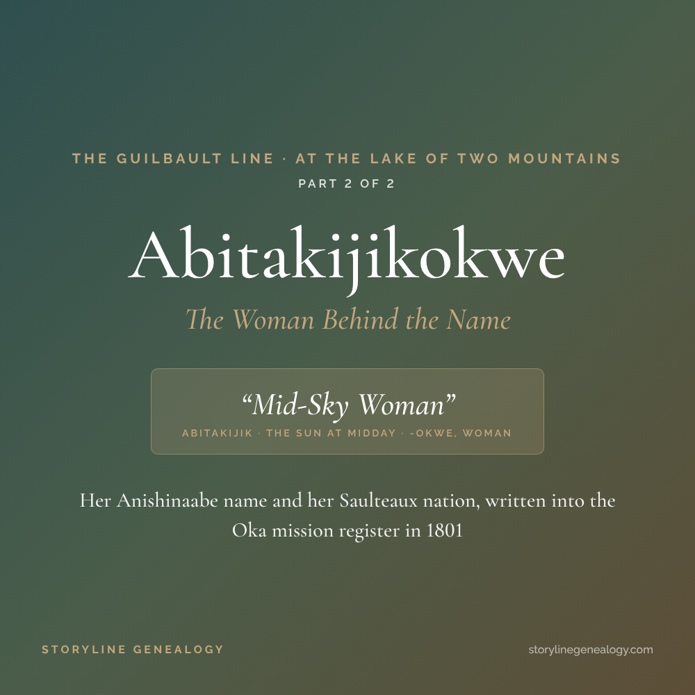 Abitakijikokwe: The Woman Behind the Name