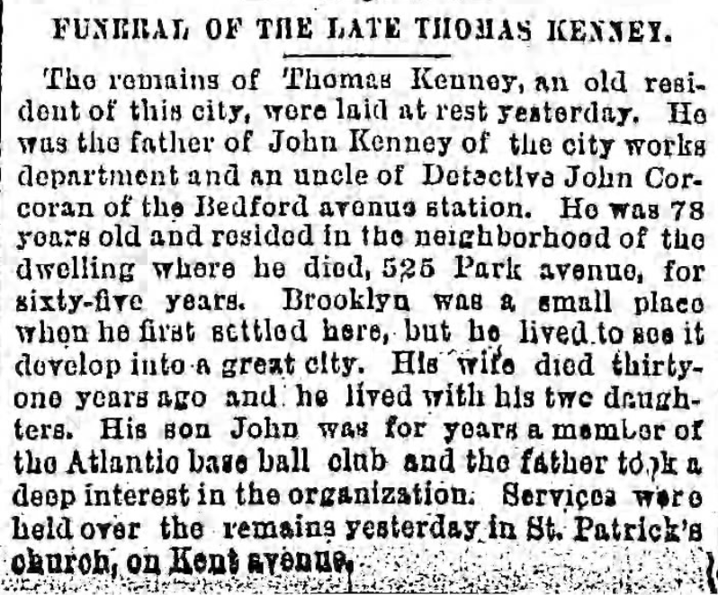 Funeral of the late Thomas Kenney uncle of Det John Corcoran.png